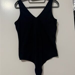 Abercrombie & Fitch Black V-Neck Bodysuit Soft AF